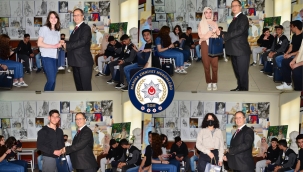 Müdür Uslusoy'dan öğrencilere hedliye