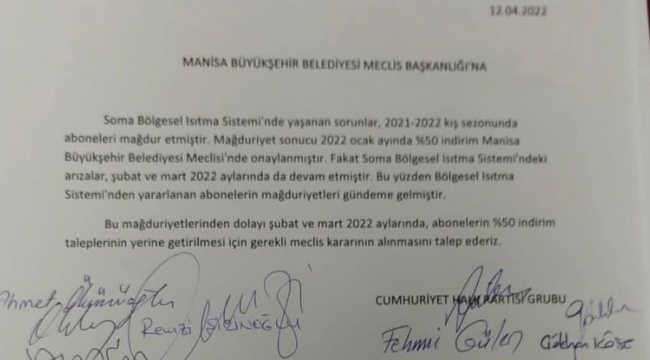 Soma'nın ısınma ve fatura indirimi gündeme alındı