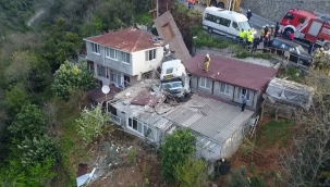 TIR yolunu şaşırdı