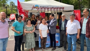 Turgutlu'da CHP katılımlar sürüyor