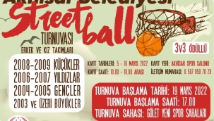 Akhisar'da sokak basketbol turnuvası