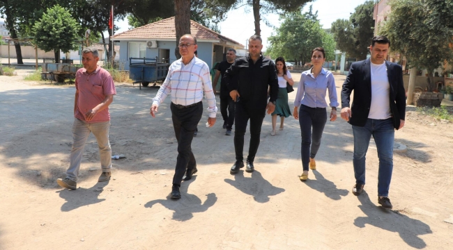 Başkan Akın çalışmaları denetledi
