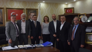 Başkan Hızlı,Makedonya ve Mavrova heyetiyle görüştü