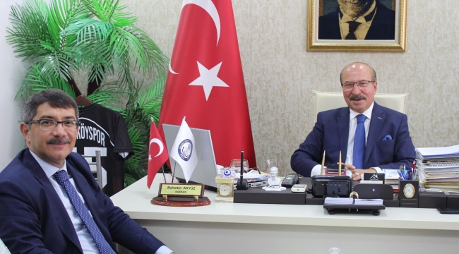 İki başkan esnafların sorunlarını konuştu