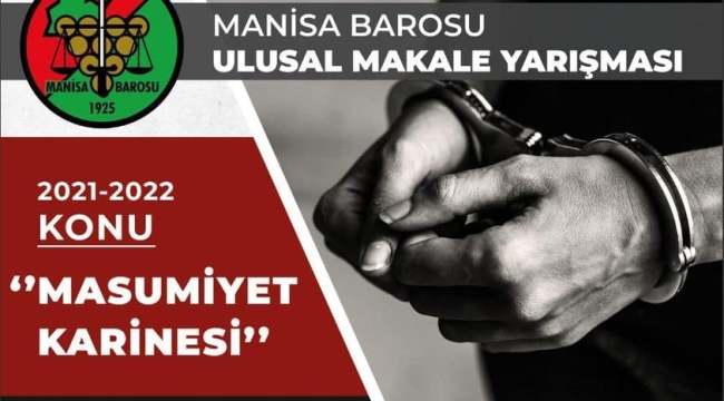 Manisa Barosu'ndan ödüllü makale yarışması