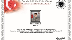MSB açıkladı! 1 asker şehit oldu