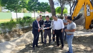 Saruhanlı 'da çamlık alanda yeni düzenleme