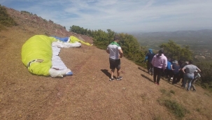 Saruhanlı'da paraşüt kazası