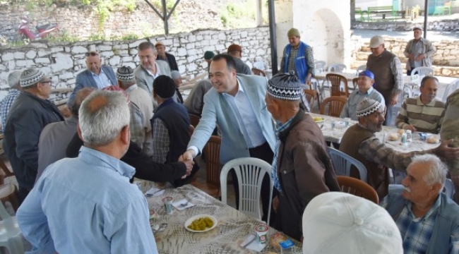 Üç mahalleyi ziyaret eden başkan Dutlulu,vatandaşlarla görüştü