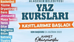 Yaz kursları kayıtları başladı.