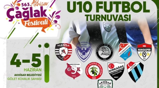 Akhisar'da U10 futbol turnuvası başlıyor