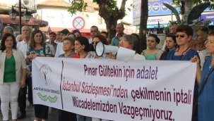 Akhisarlı kadın derneklerinde Gültekin protestosu