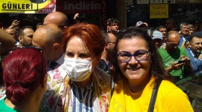 Akşener'i Salihli'de CHP'li kadınlar karşıladı
