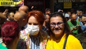 Akşener'i Salihli'de CHP'li kadınlar karşıladı