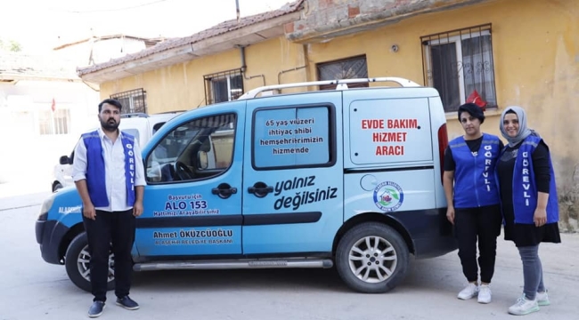 Alaşehir belediyesinin evde bakım hizmeti sürüyor