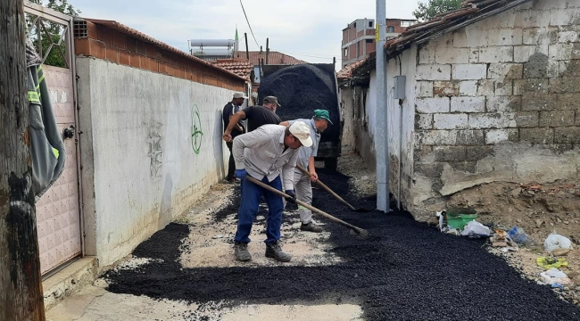 Alaşehir'de mahalleler asfaltlanıyor