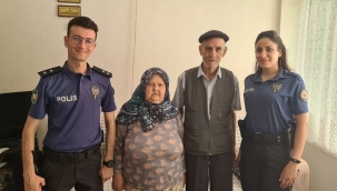 Babalar gününde şehit polis babalarına ziyaret