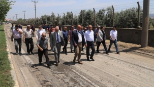 Başkan Akın çalışmaları denetledi