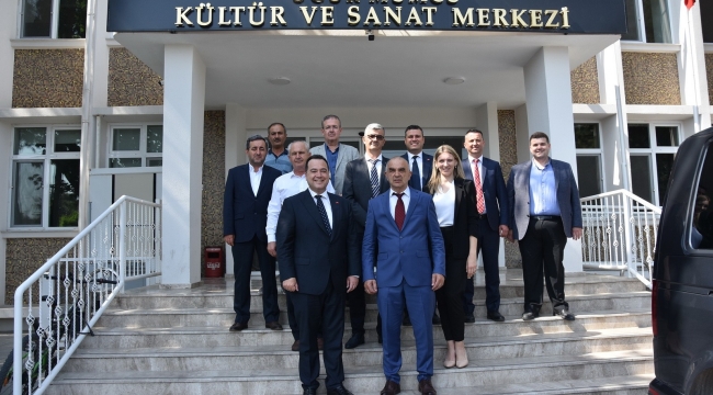 Başkan Dutlulu,festival konuklarıyla buluştu