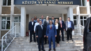 Başkan Dutlulu,festival konuklarıyla buluştu