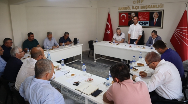 CHP ilçe başkanları aylık toplantısı Sarıgöl'de yapıldı