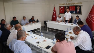 CHP ilçe başkanları aylık toplantısı Sarıgöl'de yapıldı
