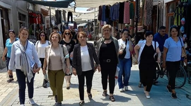 CHP'li kadınlar Kula'da alan çalışmasında