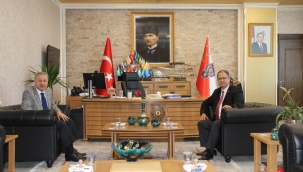 Defterdar ve PTT başmüdüründe Uslusoy'a ziyaret