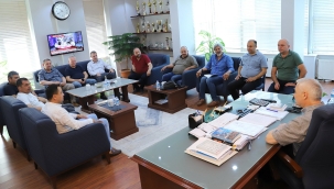 Esnaf odaları başkanlarından Bilgin'e ziyaret