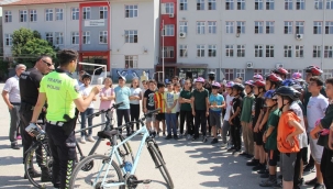 Güvenli bisiklet kullanımı eğitimi