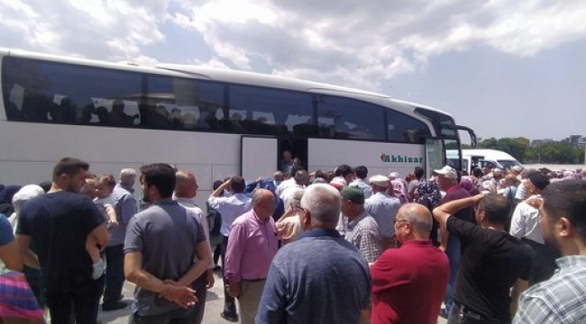 Hacı adayları gözyaşlarıyla kutsal topraklara uğurlandı