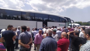 Hacı adayları gözyaşlarıyla kutsal topraklara uğurlandı