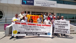 İşçiler eylemde fotoğraflar Namık Pekdiker