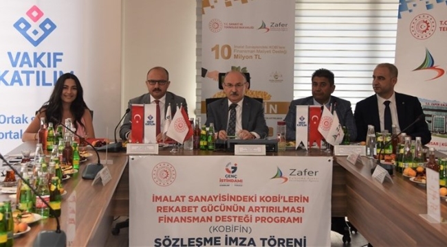 Kobilerin rekabetini arttıracak 11 milyon liralık 11 proje için imzalar atıldı
