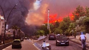 Marmaris orman yangını söndürülemedi