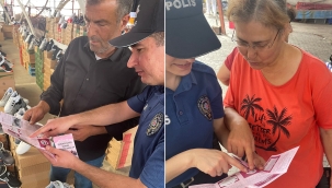 Polis Saruhanlı 'da ve Alaşehir'de iş başında