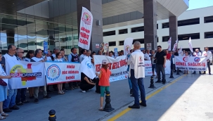 sağlıkçılar iş bıraktı