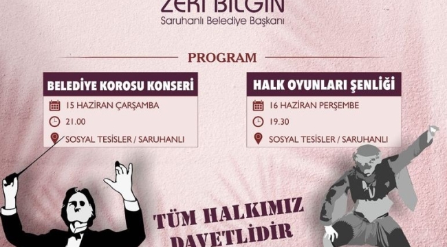 Saruhanlı' da müzik şöleni başlıyor