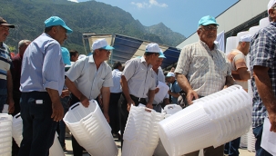 Üreticilere sepet yardımı