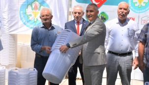 Üzüm üreticilerine sepet dağıtıldı