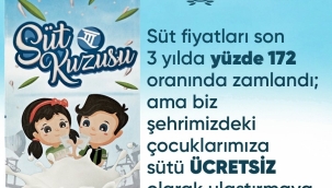 Zamlar çocuklara ücretsiz dağıtılan sütü de vurdu