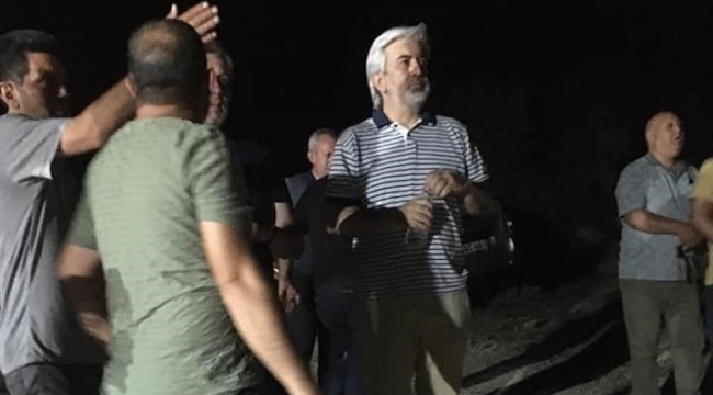 AKP il başkanı Hızlı yangın yerinde