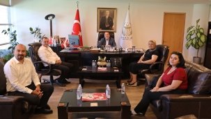 Başkan Balaban'dan Bilgin ve Dutlulu'ya ziyaret