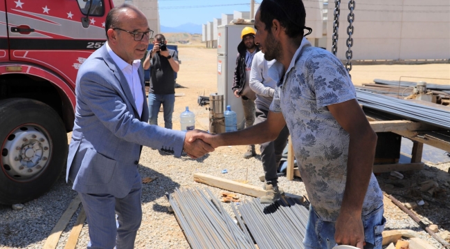 Başkan Akın yatırımlarıdaki çalışmaları denetledi