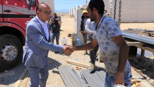 Başkan Akın yatırımlarıdaki çalışmaları denetledi