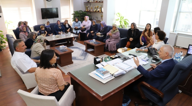 Başkan Bilgin'in,Develi ziyaretcileri
