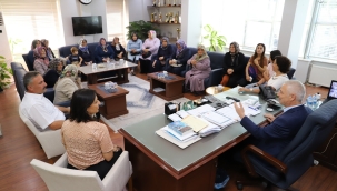 Başkan Bilgin'in,Develi ziyaretcileri