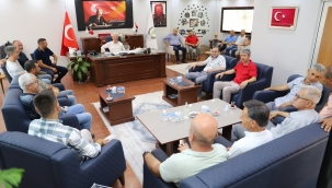 Başkan Bilgin,oda ve siyasi parti başkanlarıyla bayramlaştı