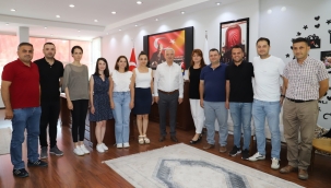 Başkan Bilgin önce personeliyle bayramlaştı