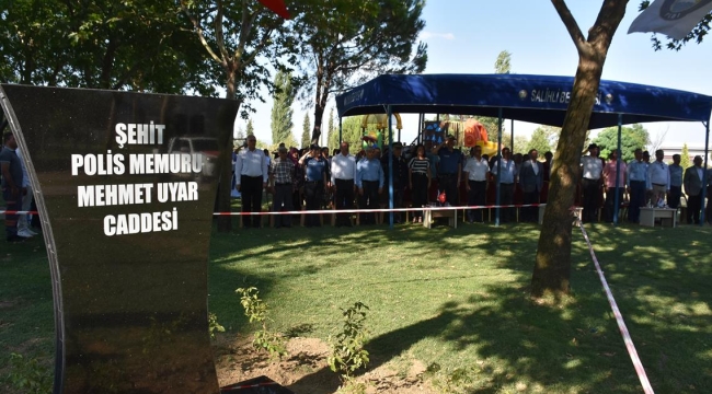 Caddeye şehitin adı verildi